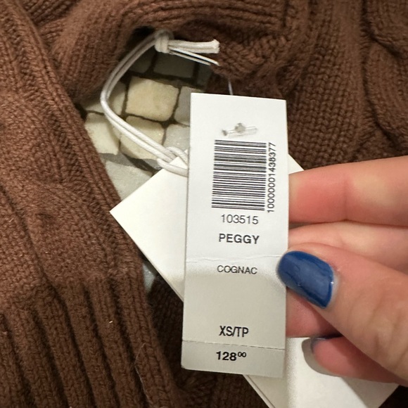 Aritzia Sunday Best Peggy Crew Cable Knit Sweater - Picture 2 of 3
